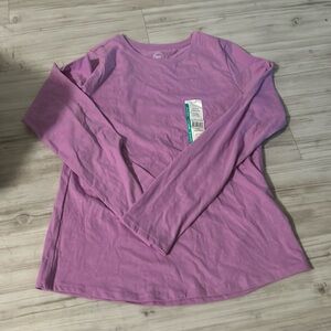 Wonder nation purple girls long sleeve top